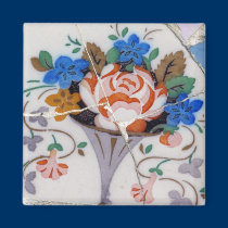 Flower tiles magnets