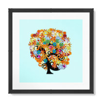 Flower Tree Print by samack Flower Tree Print
