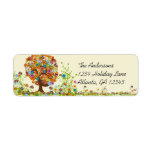 Flower Tree Swirl  Return Address Return Address Labels