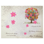 Flower Tree Wedding Program flyers