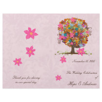 Flower Tree Wedding Program Full Color Flyer