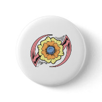 Flower Tribal Tattoo Design buttons by doonidesigns Flower Tribal Tattoo Design buttons