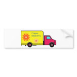 Flower-Truck bumper stickers