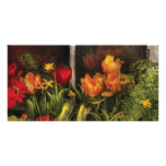 Flower - Tulips in a window Photo Cards