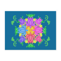 Flower Turtles Postcard