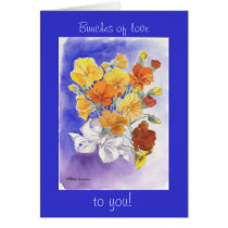 Flower Valentine cards