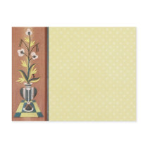 Flower Vase Border Art Deco Card Post Cards