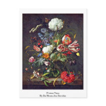 Flower Vase By De Heem Jan Davidsz Postcard