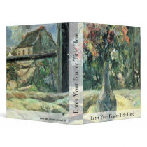 Flower Vase On The Window By Gauguin Paul Vinyl Binder