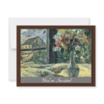 Flower Vase On The Window By Gauguin Paul invitations