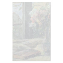 Flower Vase On The Window By Gauguin Paul Customized Stationery