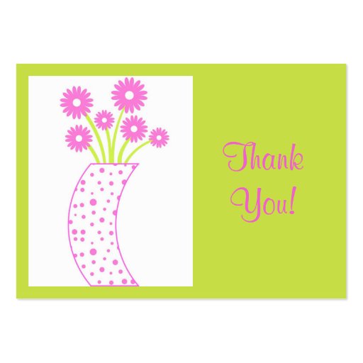 Flower vase Thank You! - Card Business Card