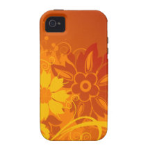 Flower Vectors Case-Mate iPhone 4 Case