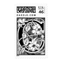 Flower Vine Letter 'C' - Stamp by dchaddad Flower Vine Letter 'C' - Stamp