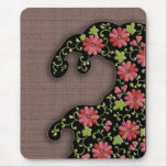 Flower wave mouse pad