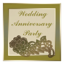 Flower Wedding Anniversary invitations