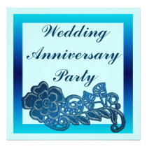 Flower Wedding Anniversary invitations