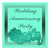 Flower Wedding Anniversary invitations