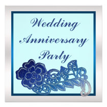Flower Wedding Anniversary invitations