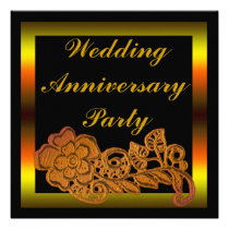 Flower Wedding Anniversary invitations