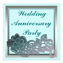 Flower Wedding Anniversary invitations