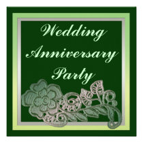Flower Wedding Anniversary invitations