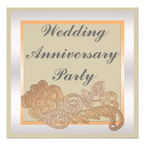 Flower Wedding Anniversary invitations