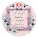 flower wedding stickers