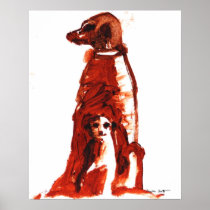 Flower with pup - Art Print