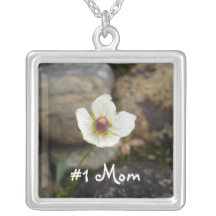 Flower with Soft Rock Background; Mothers Day Jewelry