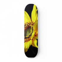 Flower Yellow Macro Photo skateboards