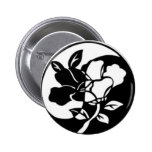 Flower Yen Yang Backpack Pin Button buttons