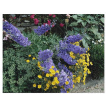 Flowerbeds on the grounds of Hadden Hall, England Flyer Design