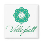 Flowerboom Volleyball Fridge Magnet