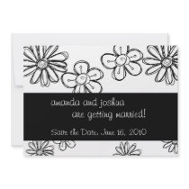 Flowerdoodles-save the date invitations by Designsbyme Flowerdoodles-save the date invitations