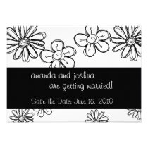 Flowerdoodles-save the date invitations