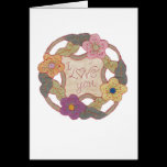 Flowered Embroidery Card cards