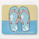 Flowered Flipflops Mousepad