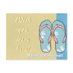 Flowered Flipflops Postcard