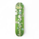 Flowered Green Whimsy Skateboards