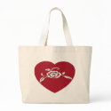 Flowered Heart bags by Paddydee56 Flowered Heart bags