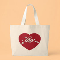 Flowered Heart bags