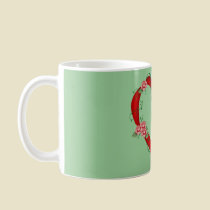 Flowered Heart Mug by mrssocolov Flowered Heart Mug