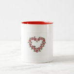 Flowered-Hearts Trio Mug mugs