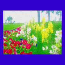 flowered landscape posters