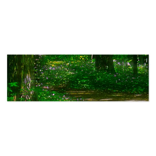 Flowered Trail Painting Business Card (front side)