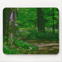 Flowered Trail Painting mousepads by Woodswalker Flowered Trail Painting mousepads