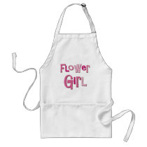 FlowerGirl Pink Brown aprons