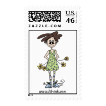 Flowergirl Stamp by lilink Flowergirl Stamp