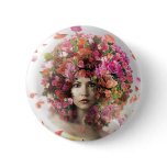 Flowerhead Badge Pinback Button